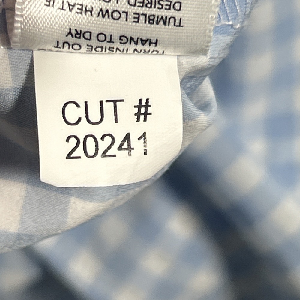 Mizzen Main Leeward Shirt Mens 2XL Plaid Check Button Up Blue Stretch - Picture 9 of 9